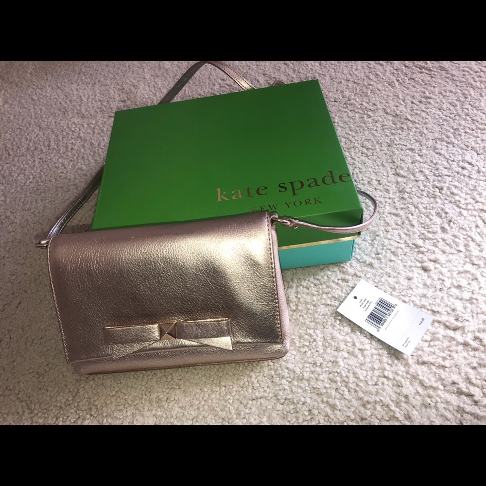 NEW Kate Spade Rose Gold Crossbody